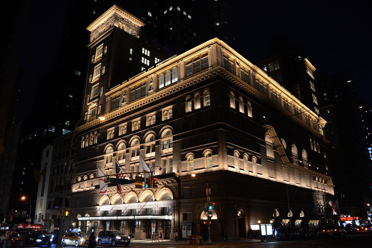 04 Carnegie Hall Exterior At Night New York City